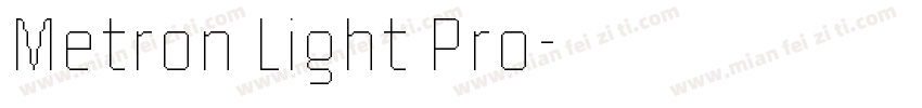 Metron Light Pro字体转换